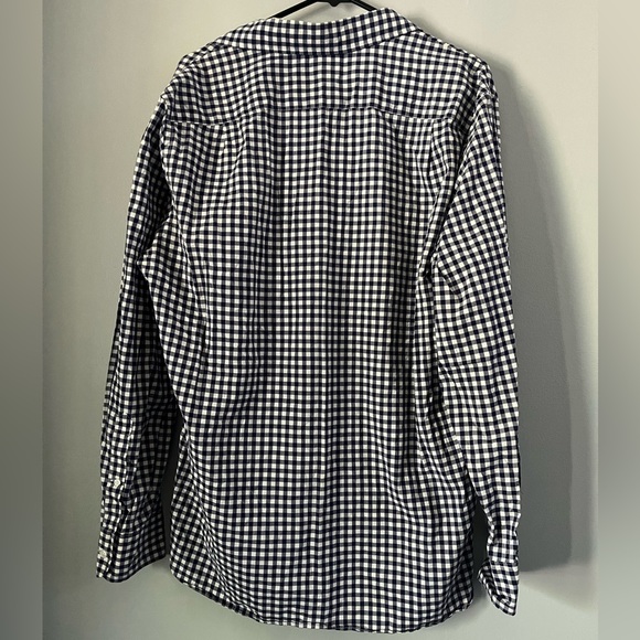J Crew 120’s 2-ply Gingham Button Up size L - Picture 2 of 6